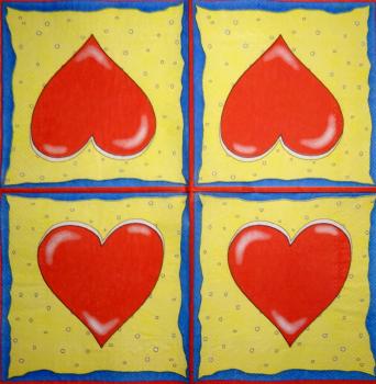 025 Heart / Hearts - 3-ply - Herlitz